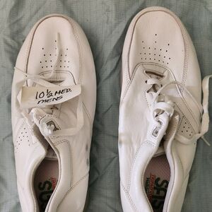 SAS Men Time Out Leather Tripad Comfort Walking Shoe sz 10.5 USA L4 623161 White